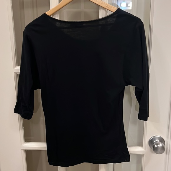 Gap 1/4 length sleeve top in Black XS - Picture 5 of 8